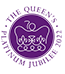 The Queen's Platinum Jubilee emblem.