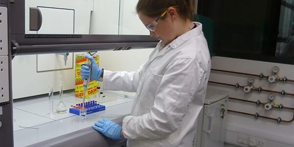 Scientist conducting research at The Department of Scientific Research, British Museum