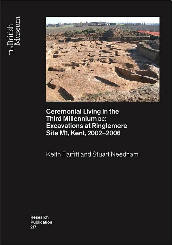 Book cover with photo of excavation site