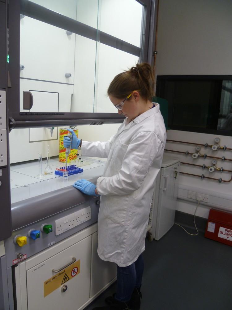 Researcher standing in lab at British Museum