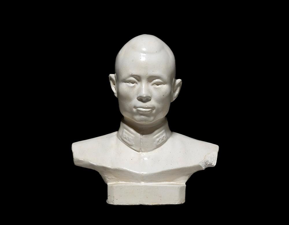 A marble bust of General Aung San