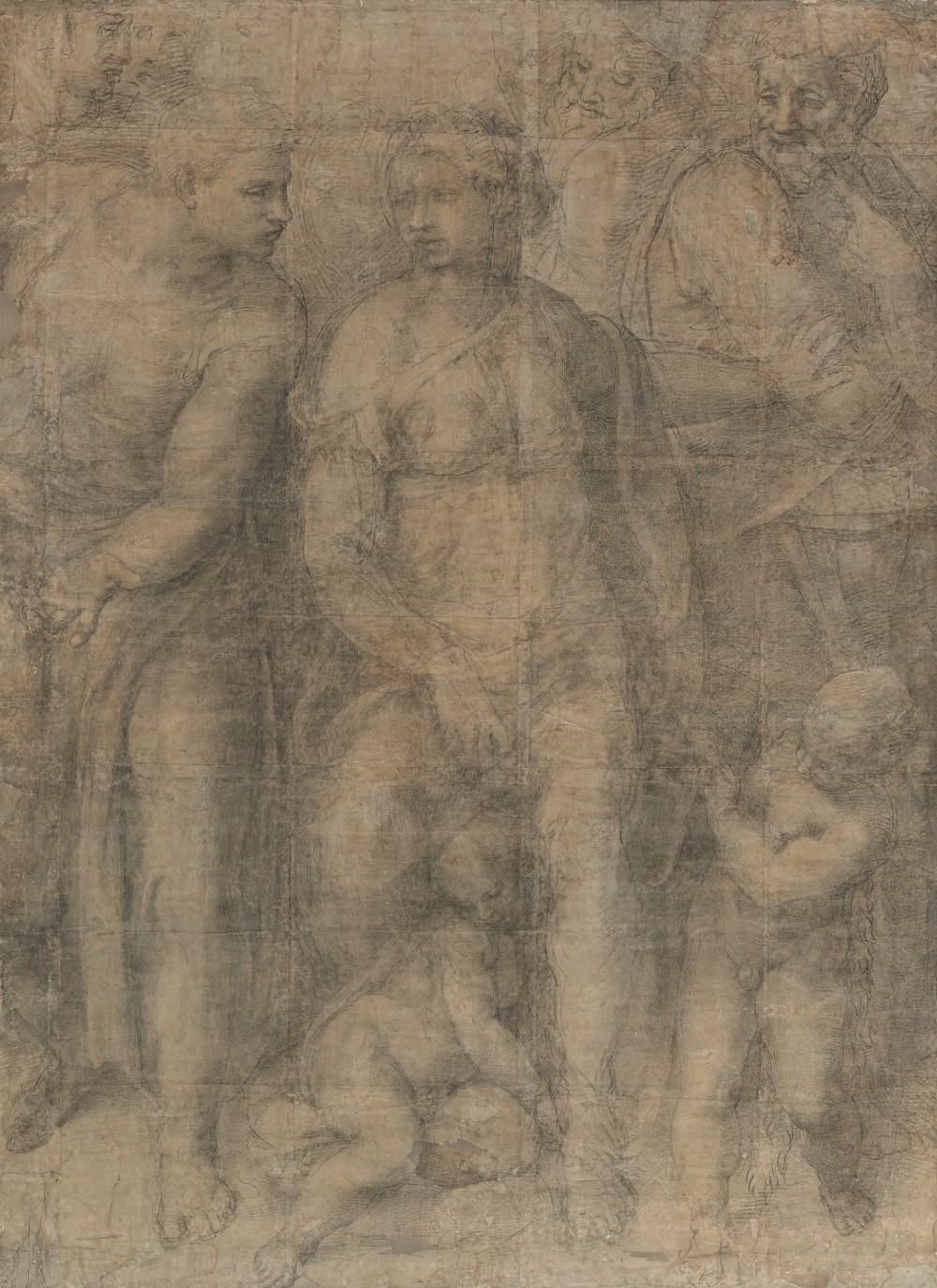 Preparatory drawing for the Epifania